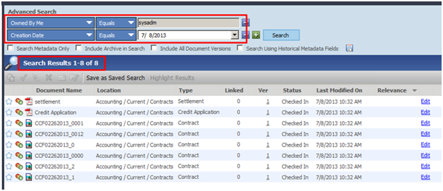 Verify import advanced search - migration from Excel