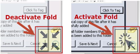Click to Tag - Using the fold
