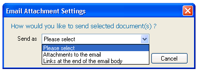 Email attachment settings - FDA