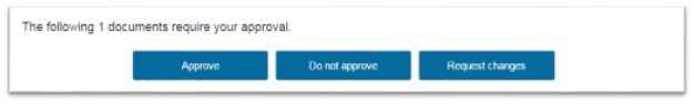 Approve icon in Courier portal