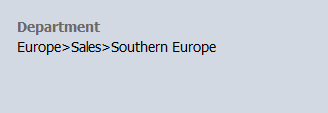 Drill down menu selection in metadata pane