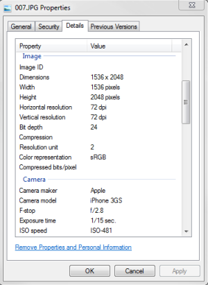 File properties