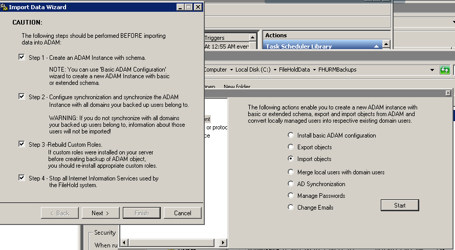 Import setup FHURM
