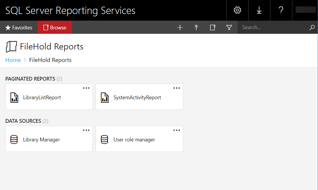 SQL reporting services data sources
