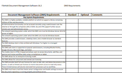 RFP document management checklist