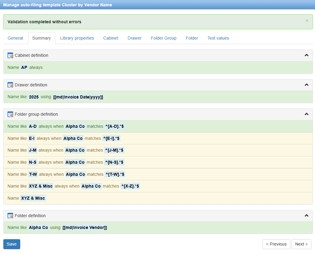 AF Cluster summary